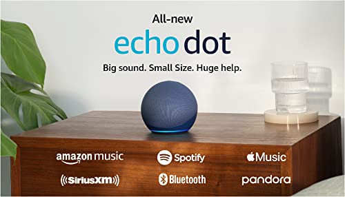 Amazon Echo Dot (newest model), Vibrant sounding Alexa speaker, Great for bedrooms, dining rooms and offices, Charcoal