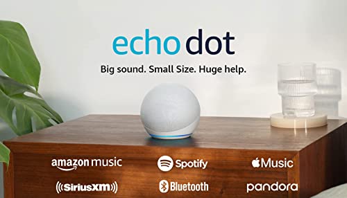 Amazon Echo Dot (newest model), Vibrant sounding Alexa speaker, Great for bedrooms, dining rooms and offices, Charcoal