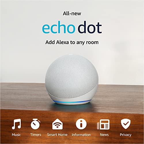 Amazon Echo Dot (newest model), Vibrant sounding Alexa speaker, Great for bedrooms, dining rooms and offices, Charcoal