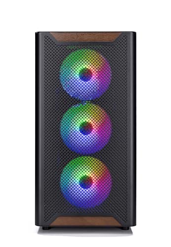 Skytech Gaming Blaze4 Mini Desktop PC, Ryzen 7 5700 3.7 GHz (4.6GHz), NVIDIA RTX 4060 8GB, 1TB NVMe SSD, 16GB DDR4 RAM 3200, 650W Gold PSU, Wi-Fi, Win 11