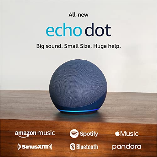 Amazon Echo Dot (newest model), Vibrant sounding Alexa speaker, Great for bedrooms, dining rooms and offices, Charcoal