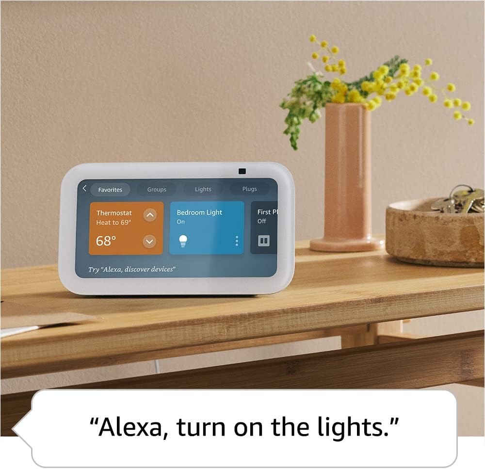 Amazon Echo Show 5 (newest model), Smart display with 2x the bass and clearer sound, Charcoal