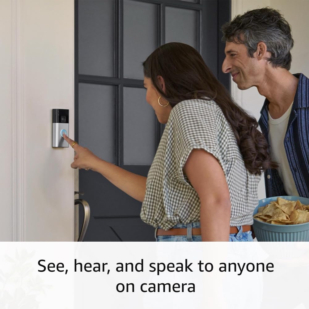 Ring Battery Doorbell | Home or business security with Head-to-Toe Video, Live View with Two-Way Talk, and Motion Detection & Alerts (newest model), Venetian Bronze