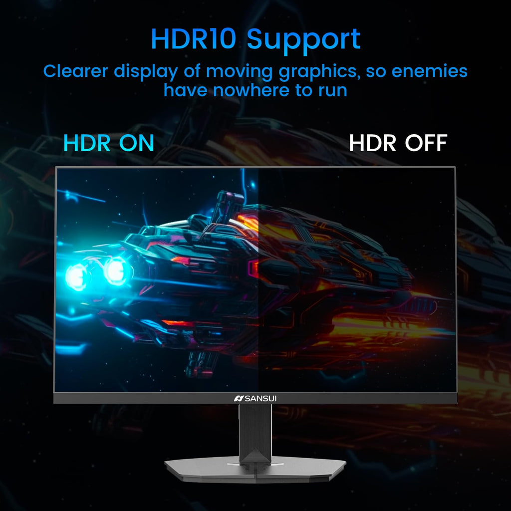 SANSUI 32 Inch Curved 240Hz Gaming Monitor High Refresh Rate, FHD 1080P Gaming PC Monitor HDMI DP1.4, Curved 1500R, 1Ms MPRT, HDR,Metal Stand,VESA Compatible(DP Cable Incl.)