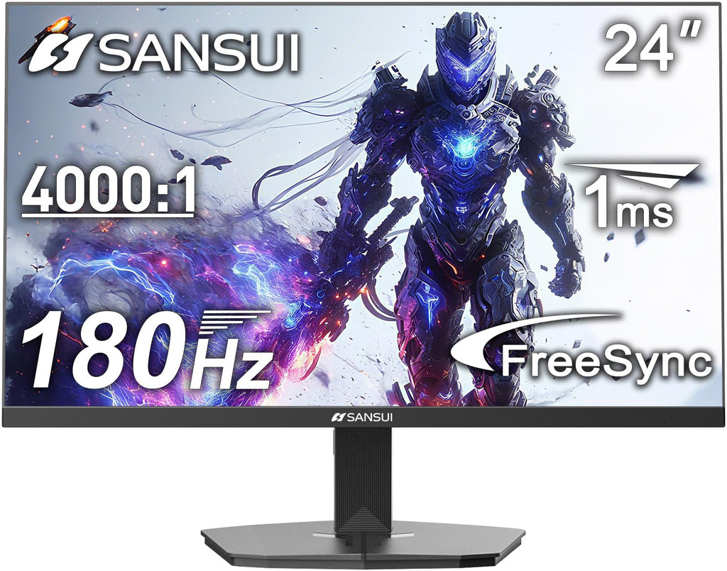 SANSUI 32 Inch Curved 240Hz Gaming Monitor High Refresh Rate, FHD 1080P Gaming PC Monitor HDMI DP1.4, Curved 1500R, 1Ms MPRT, HDR,Metal Stand,VESA Compatible(DP Cable Incl.)