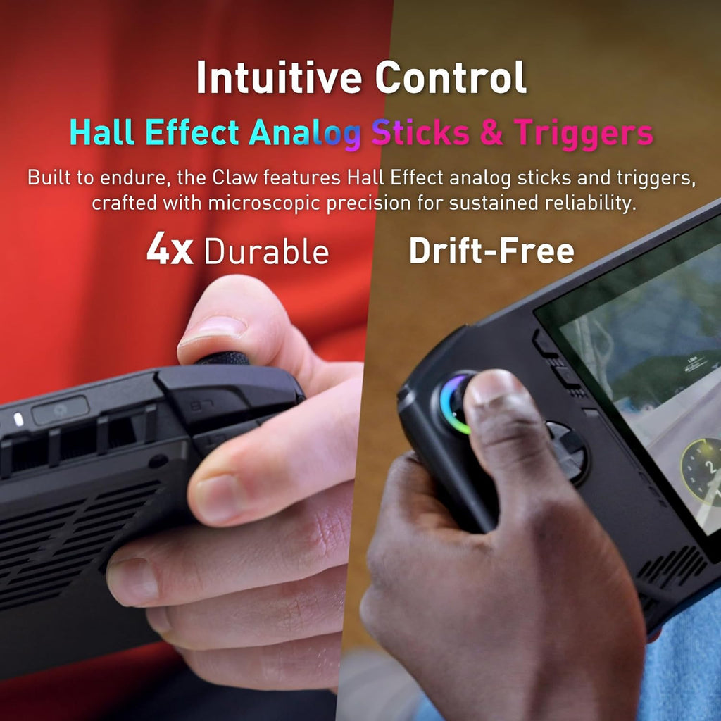 MSI Claw A1M PC Gaming Handheld: Intel Ultra 7-155H, 7" FHD 120Hz Display, 16GB LPDDR5, 1TB NVMe SSD, SD Card Reader, Thunderbolt 4, Win 11 Home: Black 229US