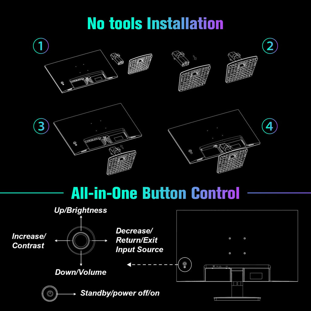 SANSUI 32 Inch Curved 240Hz Gaming Monitor High Refresh Rate, FHD 1080P Gaming PC Monitor HDMI DP1.4, Curved 1500R, 1Ms MPRT, HDR,Metal Stand,VESA Compatible(DP Cable Incl.)