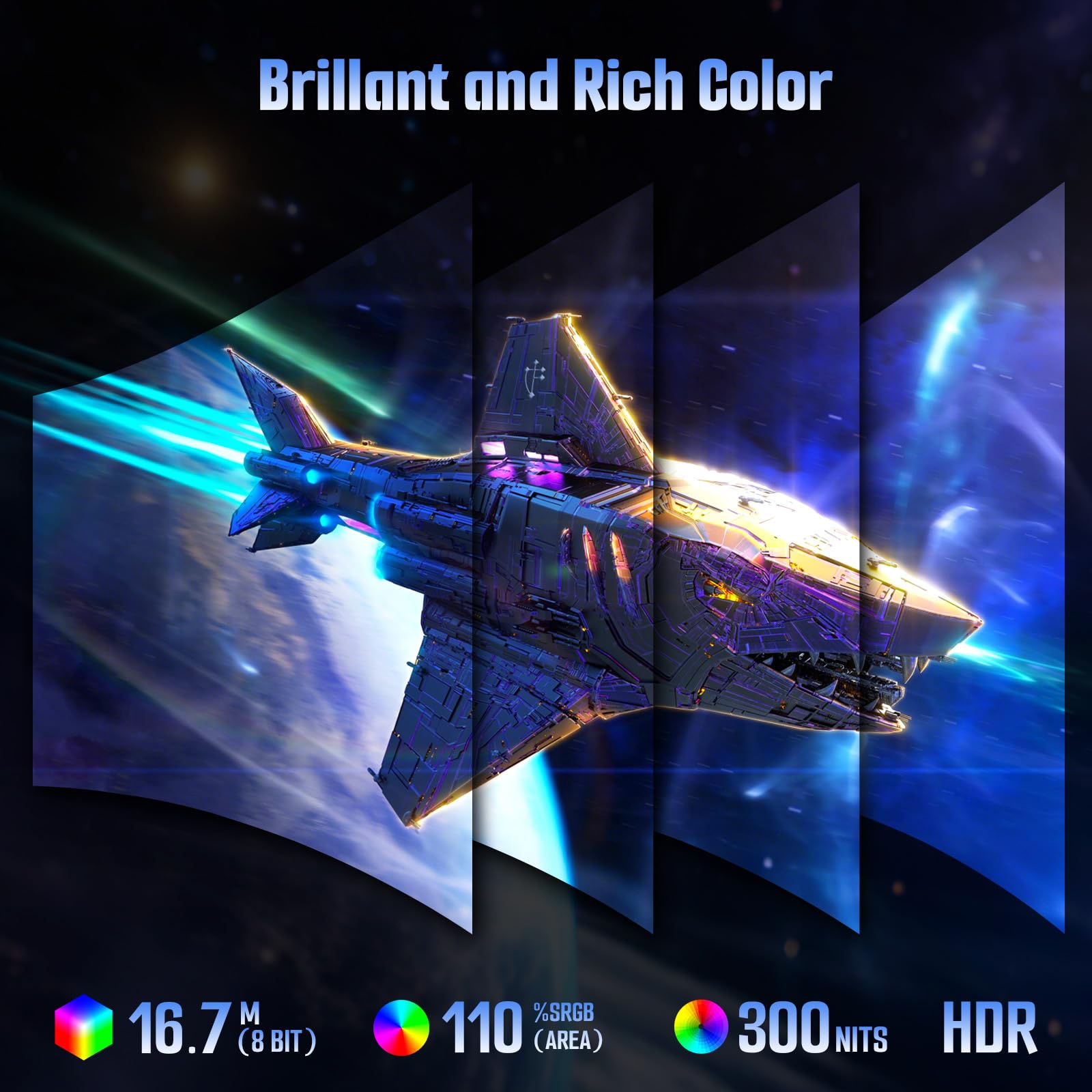 SANSUI 32 Inch Curved 240Hz Gaming Monitor High Refresh Rate, FHD 1080P Gaming PC Monitor HDMI DP1.4, Curved 1500R, 1Ms MPRT, HDR,Metal Stand,VESA Compatible(DP Cable Incl.)