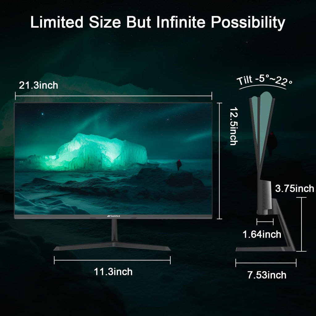 SANSUI 32 Inch Curved 240Hz Gaming Monitor High Refresh Rate, FHD 1080P Gaming PC Monitor HDMI DP1.4, Curved 1500R, 1Ms MPRT, HDR,Metal Stand,VESA Compatible(DP Cable Incl.)