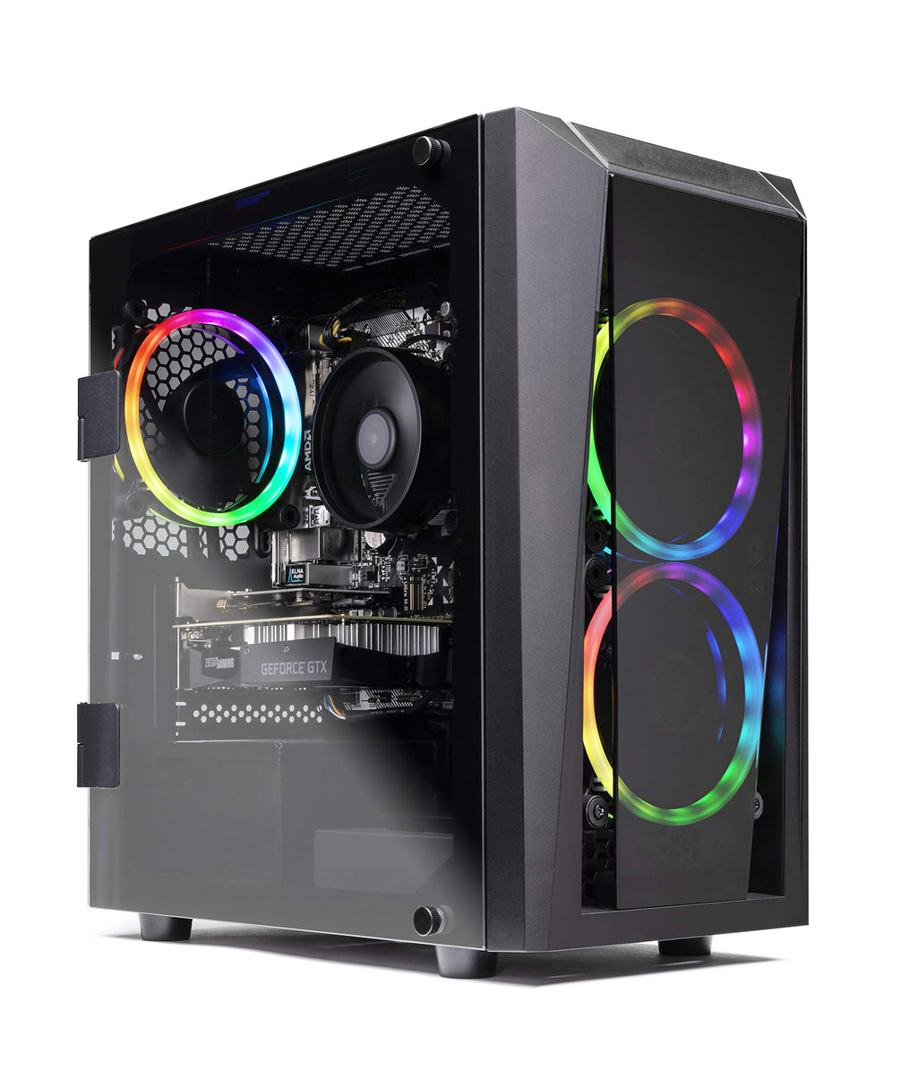 Skytech Gaming Azure 3 Desktop PC, Ryzen 7 9700X 3.8 GHz (5.5GHz), NVIDIA RTX 5060, 1TB NVMe SSD, 16GB DDR5 RAM 6000, 850W Gold ATX 3 PSU, 360mm ARGB AIO, Wi-Fi, Win 11