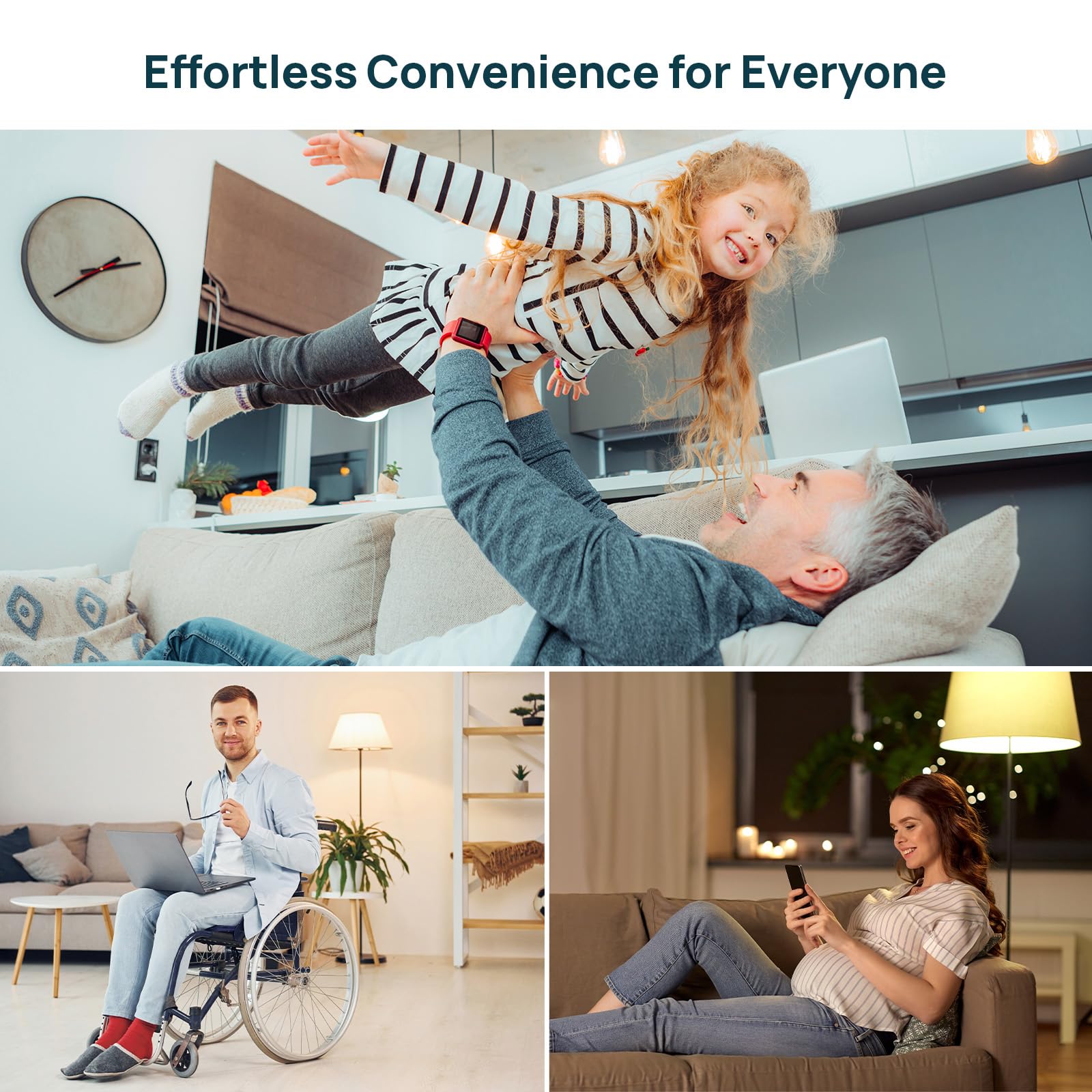 Linkind Matter Smart Plug, Work with Apple Home, Siri, Alexa, Google, SmartThings, Smart Outlet 15A/1800W Max, Smart Home Automation, APP Remote Control,Timer&Schedule, 2.4G Wi-Fi Only, 4 Pack