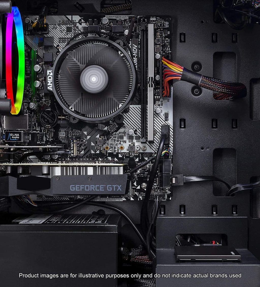 Skytech Gaming Azure 3 Desktop PC, Ryzen 7 9700X 3.8 GHz (5.5GHz), NVIDIA RTX 5060, 1TB NVMe SSD, 16GB DDR5 RAM 6000, 850W Gold ATX 3 PSU, 360mm ARGB AIO, Wi-Fi, Win 11