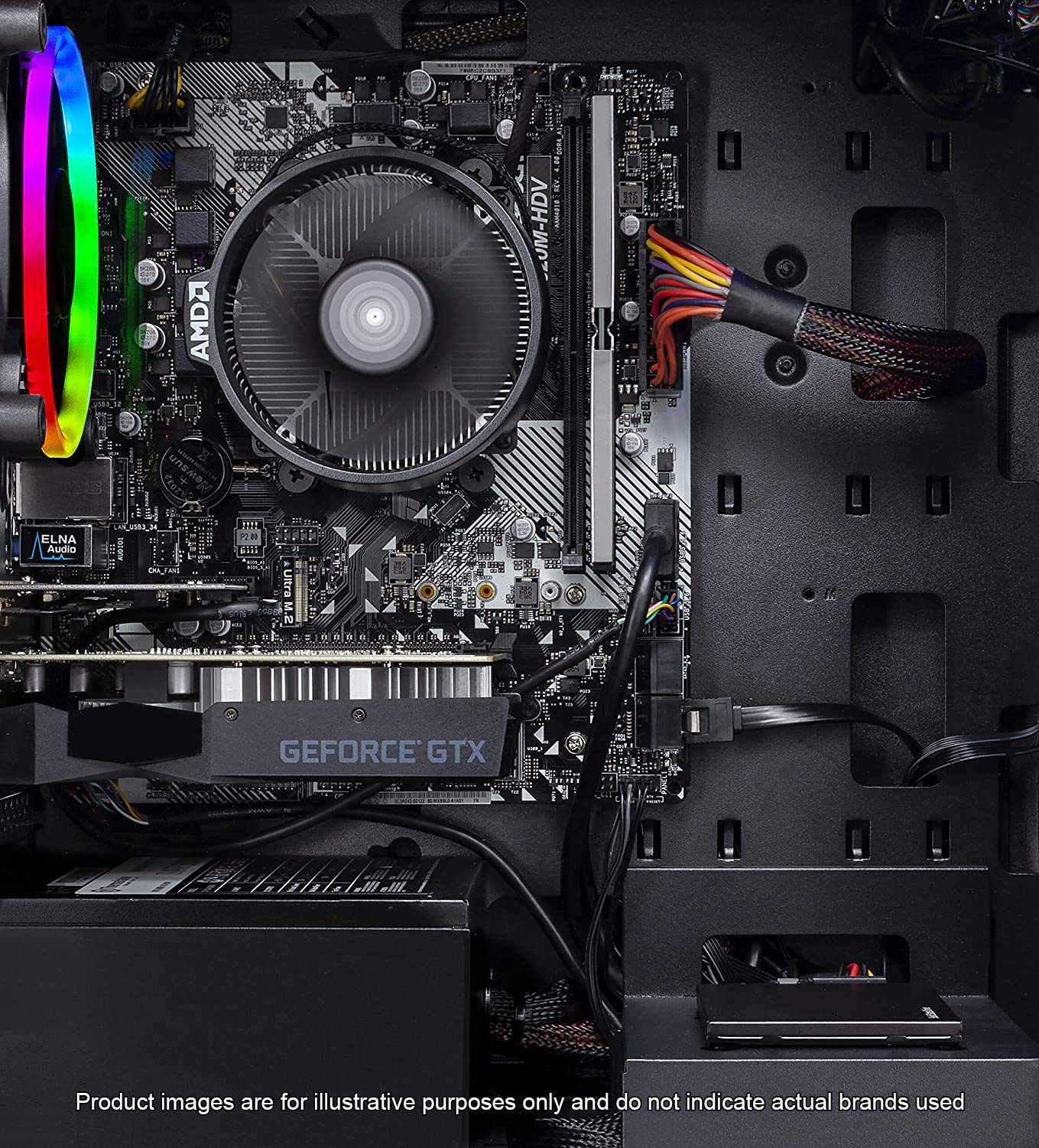 Skytech Gaming Azure 3 Desktop PC, Ryzen 7 9700X 3.8 GHz (5.5GHz), NVIDIA RTX 5060, 1TB NVMe SSD, 16GB DDR5 RAM 6000, 850W Gold ATX 3 PSU, 360mm ARGB AIO, Wi-Fi, Win 11